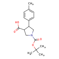 1-(tert-butoxycarbonyl)-4-(4-methylphenyl)pyrrolidine-3-carboxylic acid