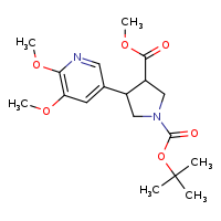 1-tert-butyl 3-methyl 4-(5,6-dimethoxypyridin-3-yl)pyrrolidine-1,3-dicarboxylate