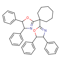 2-[1-(4,5-diphenyl-4,5-dihydro-1,3-oxazol-2-yl)cycloheptyl]-4,5-diphenyl-4,5-dihydro-1,3-oxazole