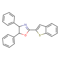 2-(1-benzothiophen-2-yl)-4,5-diphenyl-4,5-dihydro-1,3-oxazole