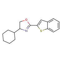 2-(1-benzothiophen-2-yl)-4-cyclohexyl-4,5-dihydro-1,3-oxazole
