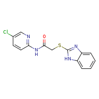 2-(1H-1,3-benzodiazol-2-ylsulfanyl)-N-(5-chloropyridin-2-yl)acetamide