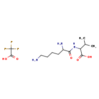 2-(2,6-diaminohexanamido)-3-methylbutanoic acid; trifluoroacetic acid