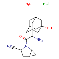 2-[2-amino-2-(3-hydroxyadamantan-1-yl)acetyl]-2-azabicyclo[3.1.0]hexane-3-carbonitrile hydrate hydrochloride