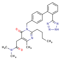 2-(2-butyl-4-methyl-6-oxo-1-{[2'-(2H-1,2,3,4-tetrazol-5-yl)-[1,1'-biphenyl]-4-yl]methyl}pyrimidin-5-yl)-N,N-dimethylacetamide