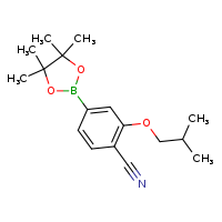2-(2-methylpropoxy)-4-(4,4,5,5-tetramethyl-1,3,2-dioxaborolan-2-yl)benzonitrile