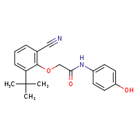2-(2-tert-butyl-6-cyanophenoxy)-N-(4-hydroxyphenyl)acetamide