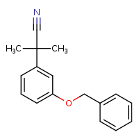 2-[3-(benzyloxy)phenyl]-2-methylpropanenitrile