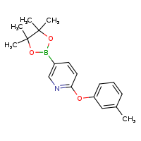 2-(3-methylphenoxy)-5-(4,4,5,5-tetramethyl-1,3,2-dioxaborolan-2-yl)pyridine