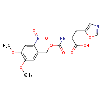 2-({[(4,5-dimethoxy-2-nitrophenyl)methoxy]carbonyl}amino)-3-(1,3-oxazol-5-yl)propanoic acid