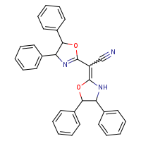 2-(4,5-diphenyl-1,3-oxazolidin-2-ylidene)-2-(4,5-diphenyl-4,5-dihydro-1,3-oxazol-2-yl)acetonitrile