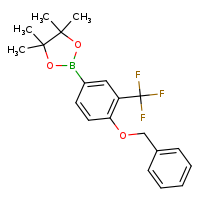 2-[4-(benzyloxy)-3-(trifluoromethyl)phenyl]-4,4,5,5-tetramethyl-1,3,2-dioxaborolane