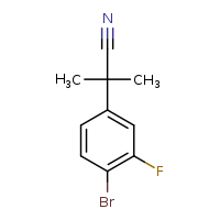 2-(4-bromo-3-fluorophenyl)-2-methylpropanenitrile