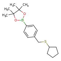 2-{4-[(cyclopentylsulfanyl)methyl]phenyl}-4,4,5,5-tetramethyl-1,3,2-dioxaborolane