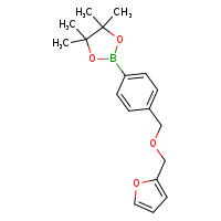 2-{4-[(furan-2-ylmethoxy)methyl]phenyl}-4,4,5,5-tetramethyl-1,3,2-dioxaborolane