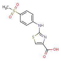 2-[(4-methanesulfonylphenyl)amino]-1,3-thiazole-4-carboxylic acid