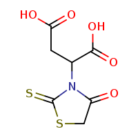 2-(4-oxo-2-sulfanylidene-1,3-thiazolidin-3-yl)butanedioic acid