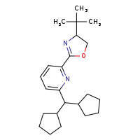 2-(4-tert-butyl-4,5-dihydro-1,3-oxazol-2-yl)-6-(dicyclopentylmethyl)pyridine