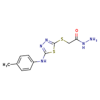 2-({5-[(4-methylphenyl)amino]-1,3,4-thiadiazol-2-yl}sulfanyl)acetohydrazide