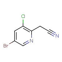 2-(5-bromo-3-chloropyridin-2-yl)acetonitrile