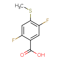 2,5-difluoro-4-(methylsulfanyl)benzoic acid