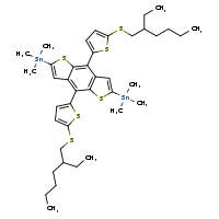 [2,8-bis({5-[(2-ethylhexyl)sulfanyl]thiophen-2-yl})-11-(trimethylstannyl)-4,10-dithiatricyclo[7.3.0.0³,?]dodeca-1(9),2,5,7,11-pentaen-5-yl]trimethylstannane
