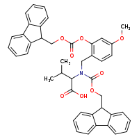 2-{[(9H-fluoren-9-ylmethoxy)carbonyl][(2-{[(9H-fluoren-9-ylmethoxy)carbonyl]oxy}-4-methoxyphenyl)methyl]amino}-3-methylbutanoic acid