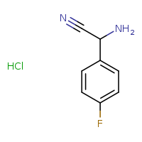 2-amino-2-(4-fluorophenyl)acetonitrile hydrochloride