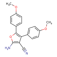 2-amino-4,5-bis(4-methoxyphenyl)furan-3-carbonitrile
