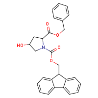 2-benzyl 1-(9H-fluoren-9-ylmethyl) 4-hydroxypyrrolidine-1,2-dicarboxylate