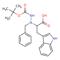 2-{benzyl[(tert-butoxycarbonyl)amino]amino}-3-(1H-indol-3-yl)propanoic acid