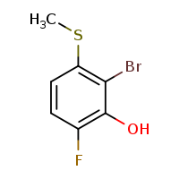 2-bromo-6-fluoro-3-(methylsulfanyl)phenol