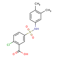 2-chloro-5-[(3,4-dimethylphenyl)sulfamoyl]benzoic acid