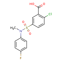 2-chloro-5-[(4-fluorophenyl)(methyl)sulfamoyl]benzoic acid