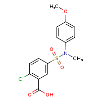 2-chloro-5-[(4-methoxyphenyl)(methyl)sulfamoyl]benzoic acid