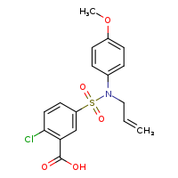 2-chloro-5-[(4-methoxyphenyl)(prop-2-en-1-yl)sulfamoyl]benzoic acid