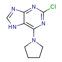 2-chloro-6-(pyrrolidin-1-yl)-7H-purine