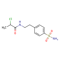 2-chloro-N-[2-(4-sulfamoylphenyl)ethyl]propanamide