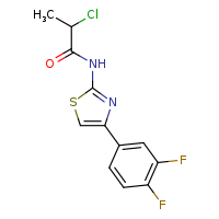 2-chloro-N-[4-(3,4-difluorophenyl)-1,3-thiazol-2-yl]propanamide