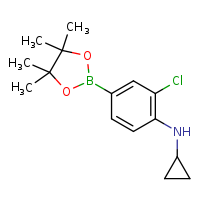 2-chloro-N-cyclopropyl-4-(4,4,5,5-tetramethyl-1,3,2-dioxaborolan-2-yl)aniline