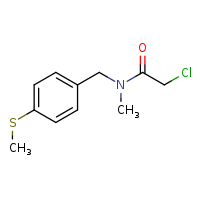 2-chloro-N-methyl-N-{[4-(methylsulfanyl)phenyl]methyl}acetamide