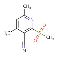 2-methanesulfonyl-4,6-dimethylpyridine-3-carbonitrile