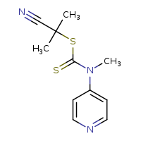 2-methyl-2-{[methyl(pyridin-4-yl)carbamothioyl]sulfanyl}propanenitrile