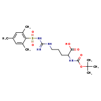 2-[(tert-butoxycarbonyl)amino]-5-[N'-(2,4,6-trimethylbenzenesulfonyl)carbamimidamido]pentanoic acid