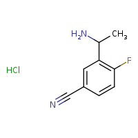 3-(1-aminoethyl)-4-fluorobenzonitrile hydrochloride