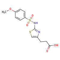 3-[2-(4-methoxybenzenesulfonamido)-1,3-thiazol-4-yl]propanoic acid
