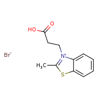 3-(2-carboxyethyl)-2-methyl-1,3-benzothiazol-3-ium bromide