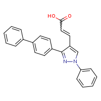 3-(3-{[1,1'-biphenyl]-4-yl}-1-phenylpyrazol-4-yl)prop-2-enoic acid