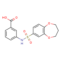 3-(3,4-dihydro-2H-1,5-benzodioxepine-7-sulfonamido)benzoic acid