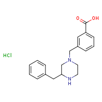 3-[(3-benzylpiperazin-1-yl)methyl]benzoic acid hydrochloride
